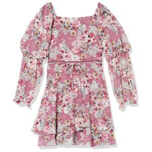 **Speechless** Girls' Long Sleeve Chiffon Dress 10